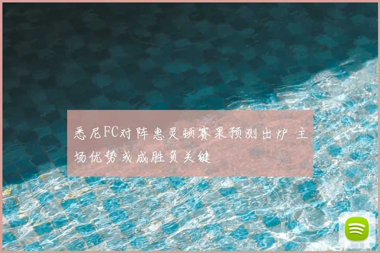 悉尼FC对阵惠灵顿赛果预测出炉 主场优势或成胜负关键